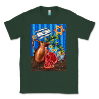 Sports Green hanukkah table with oil pitcher Classic Tee - AdoDesignShop