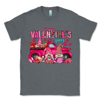 Charcoal Heather Happy Valentines Day Classic Tee - CowhideDigitalArt