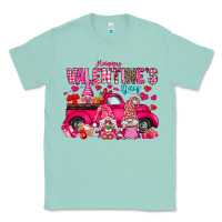 Seafoam Happy Valentines Day Classic Tee - CowhideDigitalArt