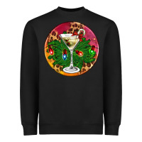 Black Christmas martini Heavyweight Sweatshirt - AdoDesignShop