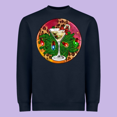 Christmas Martini Heavyweight Sweatshirt Designed By Adodesignshop