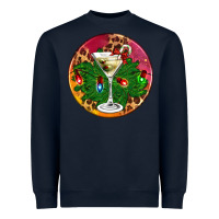 Navy Christmas martini Heavyweight Sweatshirt - AdoDesignShop