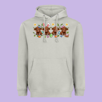 Easter Day Baby Heifers Heavyweight Hoodie Designed By Artiststas