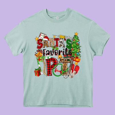 Santa's Favorite Pt Heavy Core Tee Designed By Zillion Design Studio