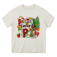 Cream santa's favorite pt Heavy Core Tee - Zillion Design Studio