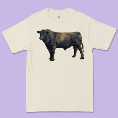 Black Angus Bull Premium Tee Designed By Ranaportraitstore