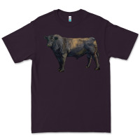 Plum black angus bull Premium Tee - RanaPortraitStore