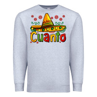 Heather Grey Cuanto my fourth mexican birthday Premium Sweatshirt - Jasminsmagicworld