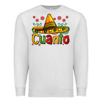 Oatmeal Heather Cuanto my fourth mexican birthday Premium Sweatshirt - Jasminsmagicworld