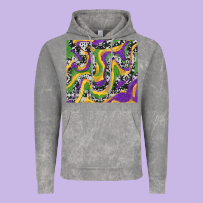 Mardi Gras Cowhide Vintage Hoodie Designed By Ranaportraitstore