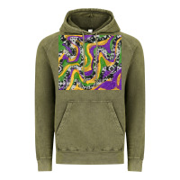 Vintage Olive mardi gras cowhide Vintage Hoodie - RanaPortraitStore