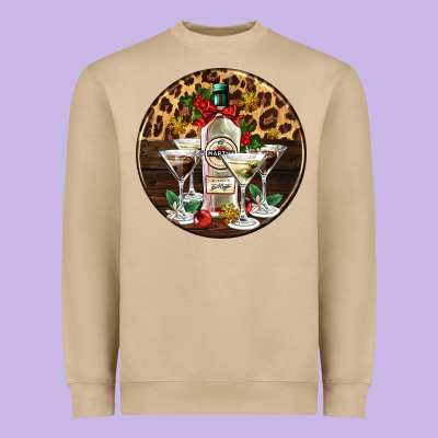 Christmas Martini Cocktail Party Heavyweight Sweatshirt Designed By Adodesignshop