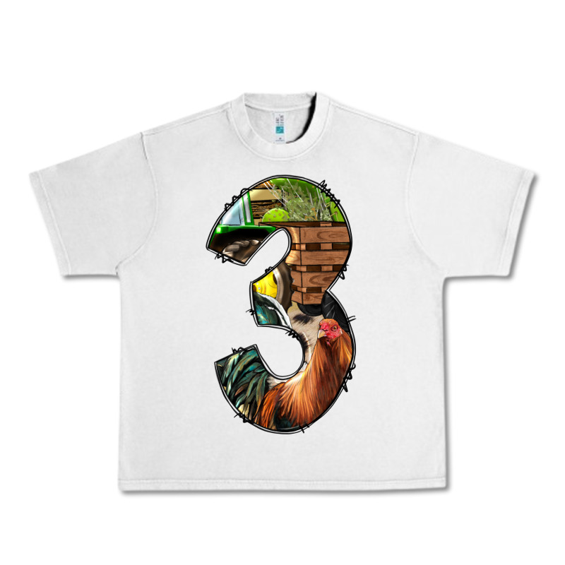 Farm Life Alphabet Numbers 3 Urban Heavy Tee by BundleAndBundleShop | Teevron