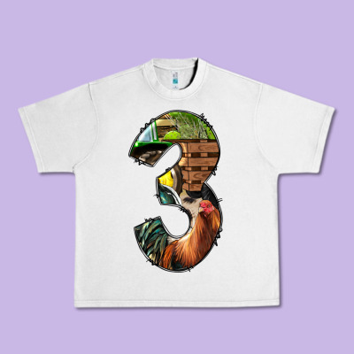 Farm Life Alphabet Numbers 3 Urban Heavy Tee Designed By Bundleandbundleshop