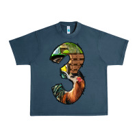 Midnight Navy farm life alphabet numbers 3 Urban Heavy Tee - BundleAndBundleShop