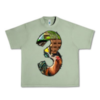 Oil Green farm life alphabet numbers 3 Urban Heavy Tee - BundleAndBundleShop