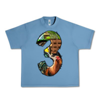 Pebble Blue farm life alphabet numbers 3 Urban Heavy Tee - BundleAndBundleShop