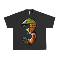 Pigment Black farm life alphabet numbers 3 Urban Heavy Tee - BundleAndBundleShop
