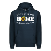 Navy welcome to our Home Sunflower Premium Hoodie - Bettercallsaul