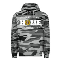 Slate Camo welcome to our Home Sunflower Premium Hoodie - Bettercallsaul