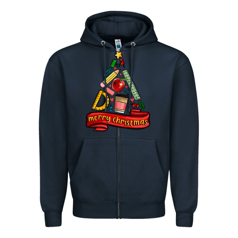 Teacher Tools Christmas Tree Zipper Hoodie by MaliasSmallBusiness | Teevron
