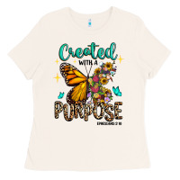 Bone created with a purpose ephesians 2 10 Ladies Tee - RanaPortraitStore