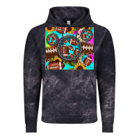 Football Tie Dye Gemstone Sunflower Vintage Hoodie | Teevron