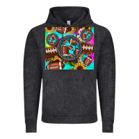 Vintage Black football tie dye gemstone sunflower Vintage Hoodie - JahusDesignShop