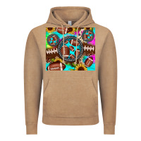 Vintage Coffee football tie dye gemstone sunflower Vintage Hoodie - JahusDesignShop