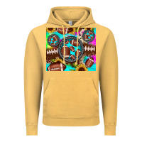Vintage Mustard football tie dye gemstone sunflower Vintage Hoodie - JahusDesignShop
