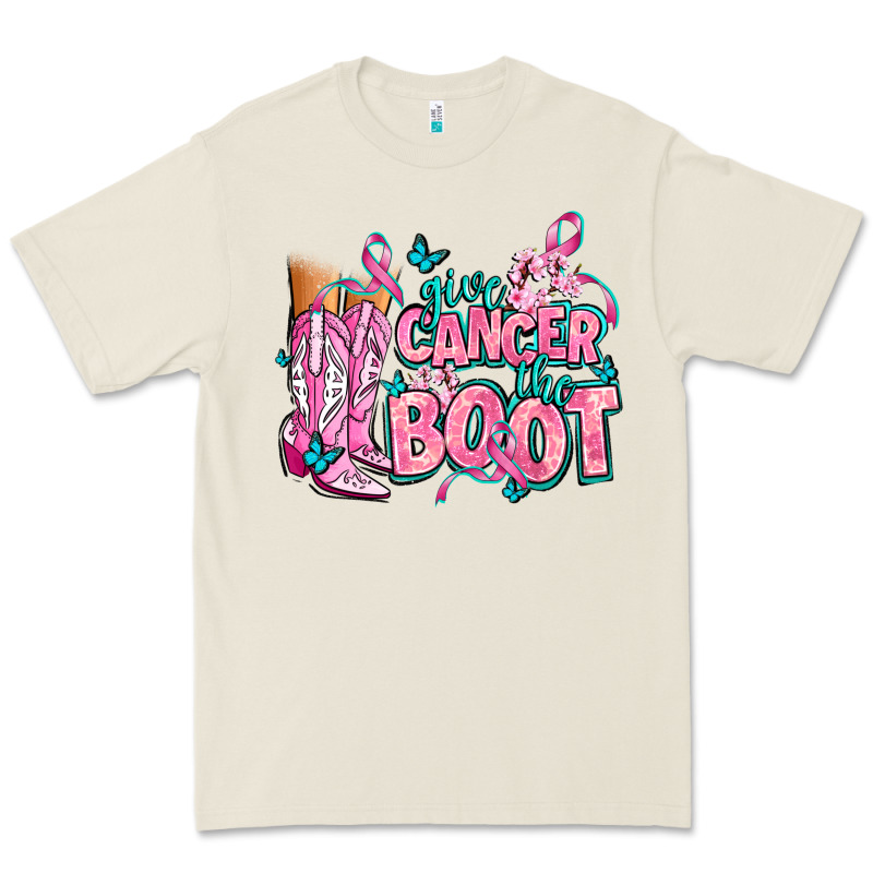 Give The Cancer Boot Premium Tee by AdoDesignShop | Teevron