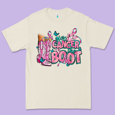 Give The Cancer Boot Premium Tee Designed By Adodesignshop