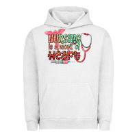 Pigment Lunar Rock Nursing is a work of heart Urban Hoodie - CowGirlArtShop