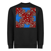 Black Glitter 4th of July Seamless Pattern Heavyweight Sweatshirt - BundleAndBundleShop