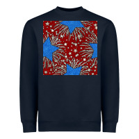 Navy Glitter 4th of July Seamless Pattern Heavyweight Sweatshirt - BundleAndBundleShop
