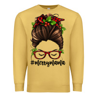 Antique Gold christmas merry mama Premium Sweatshirt - Jasminsmagicworld
