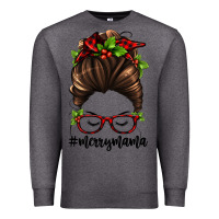 Charcoal Heather christmas merry mama Premium Sweatshirt - Jasminsmagicworld