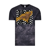 Cloud Black racing glitter leopard Vintage Tee - JahusDesignShop