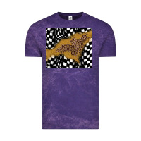 Cloud Purple racing glitter leopard Vintage Tee - JahusDesignShop