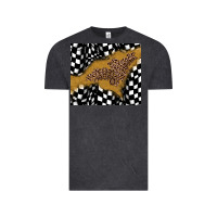 Vintage Black racing glitter leopard Vintage Tee - JahusDesignShop