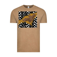 Vintage Coffee racing glitter leopard Vintage Tee - JahusDesignShop