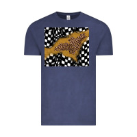 Vintage Denim racing glitter leopard Vintage Tee - JahusDesignShop
