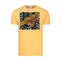 Vintage Mustard racing glitter leopard Vintage Tee - JahusDesignShop