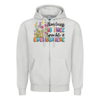 Dove Grey kindness is free sprinkle it everywhere Zipper Hoodie - MaliasSmallBusiness
