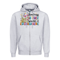 Heather Grey kindness is free sprinkle it everywhere Zipper Hoodie - MaliasSmallBusiness
