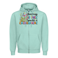 Seafoam kindness is free sprinkle it everywhere Zipper Hoodie - MaliasSmallBusiness