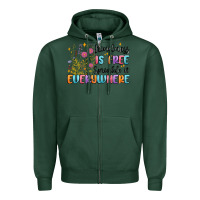 Sports Green kindness is free sprinkle it everywhere Zipper Hoodie - MaliasSmallBusiness