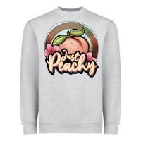 Heather Grey just peachy Heavyweight Sweatshirt - JahusDesignShop