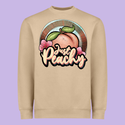Just Peachy Heavyweight Sweatshirt Designed By Jahusdesignshop