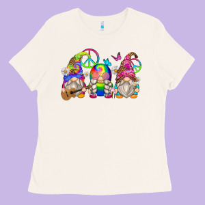 Hippie Gnomes Ladies Tee Designed By Zillion Design Studio